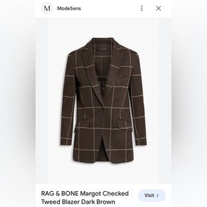 Rag & Bone Margot Knit Blazer - Size 8